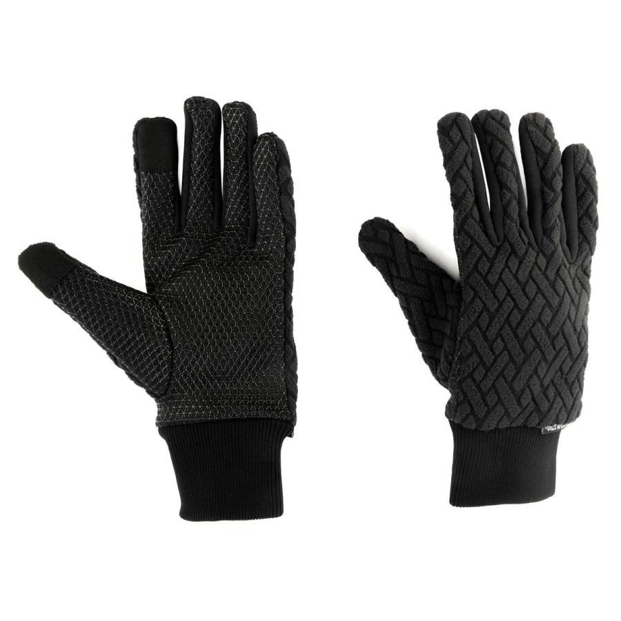 （M-XLサイズ展開） メンズ 手袋 スマホ 黒 使いやすい 滑りにくい 甲側防風 シンプル お出かけ 散歩 防寒 カジュアルすぎない 男性 人気 キャプテンスタッグ | CAPTAIN STAG | 01