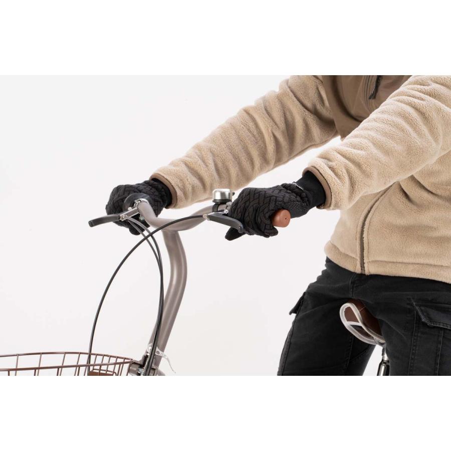 （M-XLサイズ展開） メンズ 手袋 スマホ 黒 使いやすい 滑りにくい 甲側防風 シンプル お出かけ 散歩 防寒 カジュアルすぎない 男性 人気 キャプテンスタッグ | CAPTAIN STAG | 03