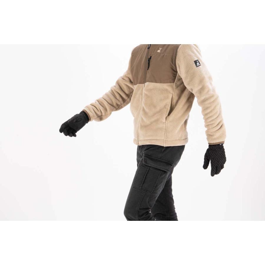 （M-XLサイズ展開） メンズ 手袋 スマホ 黒 使いやすい 滑りにくい 甲側防風 シンプル お出かけ 散歩 防寒 カジュアルすぎない 男性 人気 キャプテンスタッグ | CAPTAIN STAG | 04