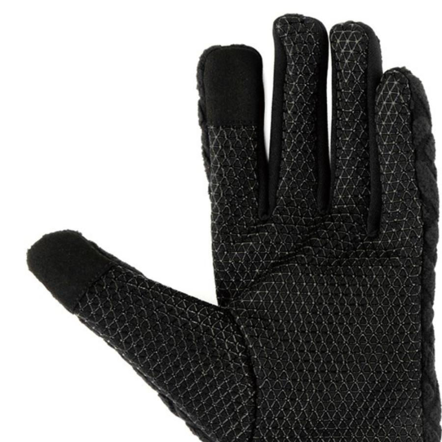 （M-XLサイズ展開） メンズ 手袋 スマホ 黒 使いやすい 滑りにくい 甲側防風 シンプル お出かけ 散歩 防寒 カジュアルすぎない 男性 人気 キャプテンスタッグ | CAPTAIN STAG | 05