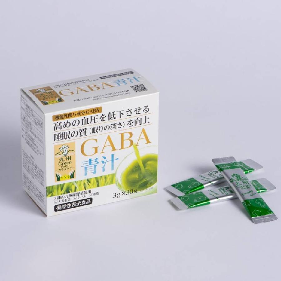 (まとめ買いがお得！12箱で13200円) カラダケア GABA青汁 30包 GABA 青汁 大麦若葉 ケール 大麦若葉青汁 ケール青汁 九州GreenFarm 新日配薬品 | 新日配薬品 | 01