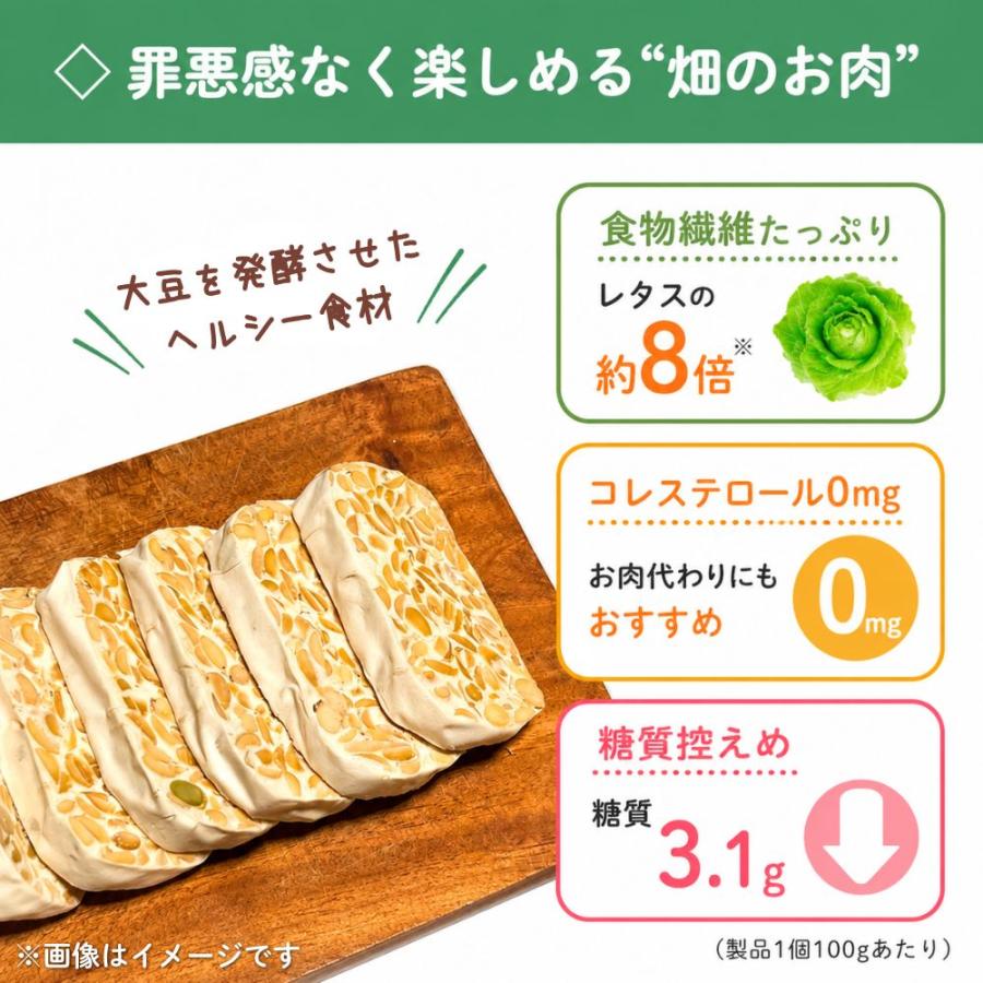 (賞味期限2026年6月22日) テンペ マルシン 大豆 非常食 テンペ菌 タンパク質 インドネシア料理  発酵食品 国産大豆 100％使用 ヴィーガン ベジタリアン 豆 | ブランド登録なし | 02