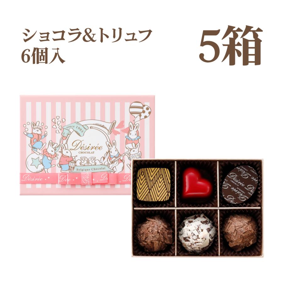 デジレー ショコラ＆トリュフ6個入(計5箱セット+ミニチョコBOX4箱