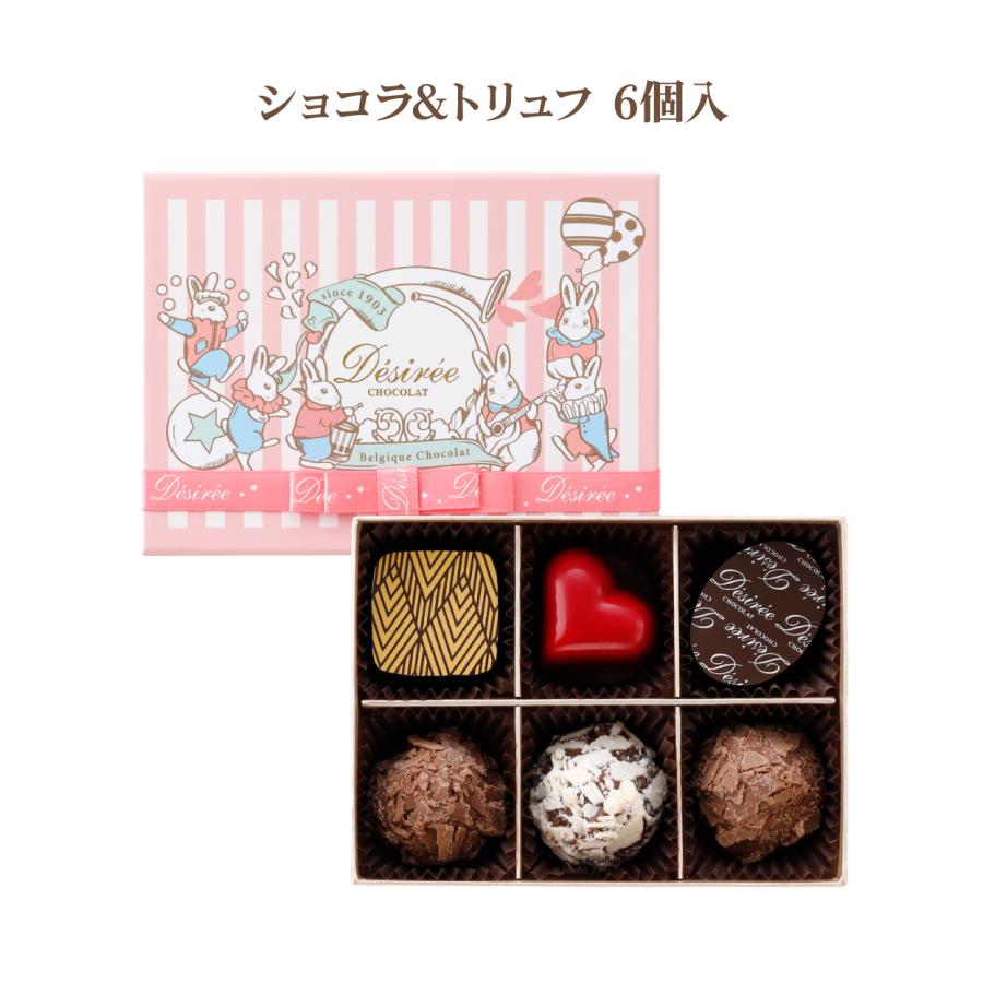 バレンタイン チョコ 2026 デジレー ショコラ＆トリュフ6個入 【特典
