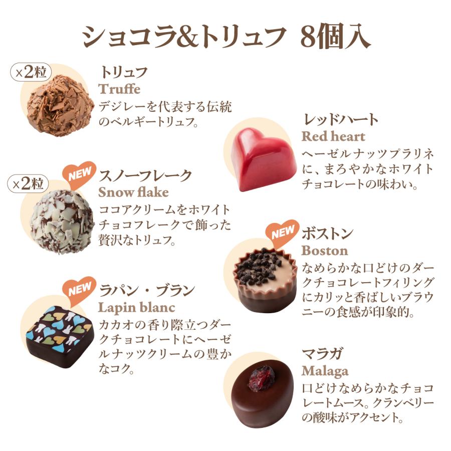 ホワイトデー チョコ 2026 デジレー ショコラ＆トリュフ8個入 高級 友