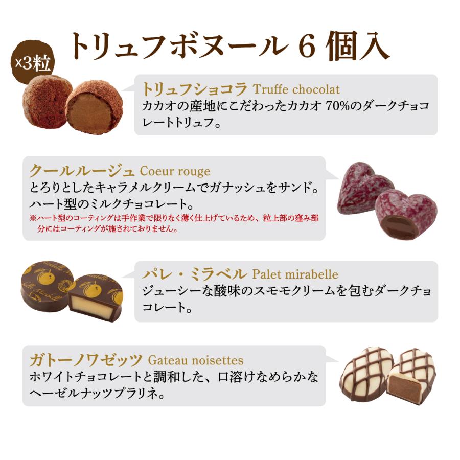 バレンタイン チョコ 2026 ラフェヴァリ トリュフボヌール6個入 【特典