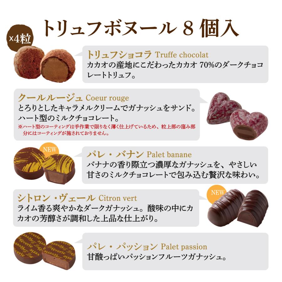 ラフェヴァリ トリュフボヌール8個入 バレンタイン チョコ 2026 【特典