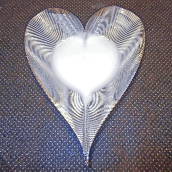 3Dデザイン小皿 いろんなハート形の 透明で輝く かる〜い おしゃれな 豆皿 容器 入れ物 (螺旋3D印刷品) |  | 08