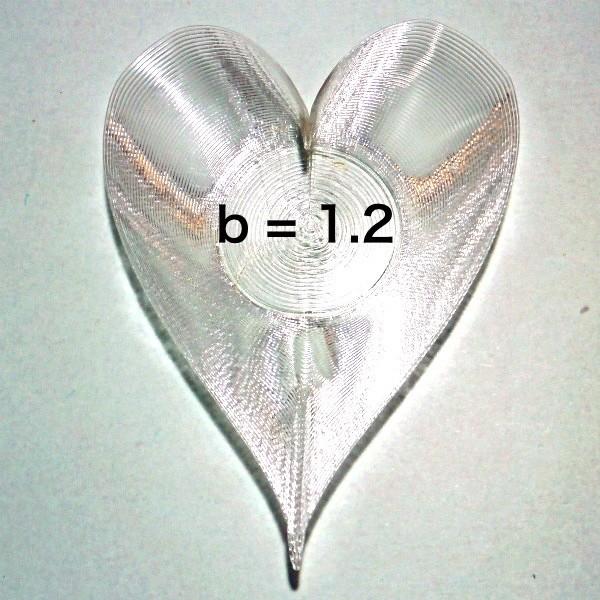 3Dデザイン小皿 いろんなハート形の 透明で輝く かる〜い おしゃれな 豆皿 容器 入れ物 (螺旋3D印刷品) |  | 06