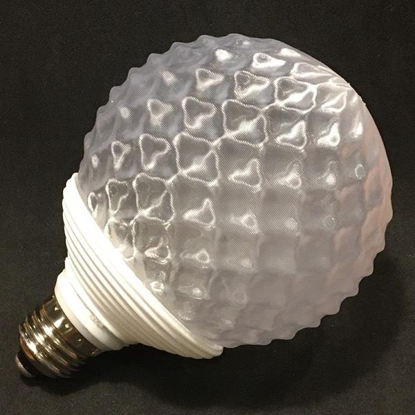 160W相当 4灯シーリングライト 直径 10cm 3Dデザイン電球 Xing2 付き おしゃれに きらめき輝く灯り オリジナル透明ランプシェード 電球色 昼白色｜dasyn｜03