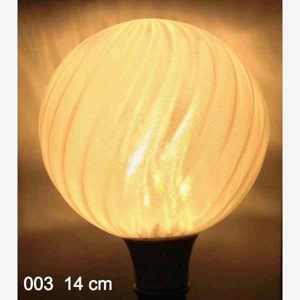 3Dデザイン電球セミオーダー お好きなサイズと模様が選べる! おしゃれに きらめく裸電球 小型ボール球型 LED電球 天井直付けに! 30〜60W相当 直径7〜9cm E26 |  | 18