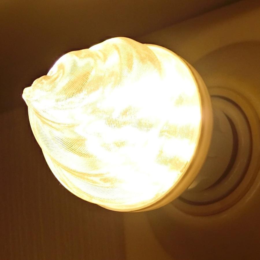 3Dデザイン電球 小ソフトクリーム形の おしゃれにきらめく LED 電球