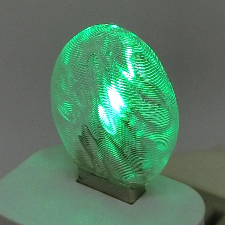 3Dデザインランプ おしゃれな 3D 印刷シェードつき 薄型 USB ミニライト 緑色 (照明器具，デザイン電球)  :USBThinLightG:デイシン Dasyn Yahoo!店 - 通販 - Yahoo!ショッピング