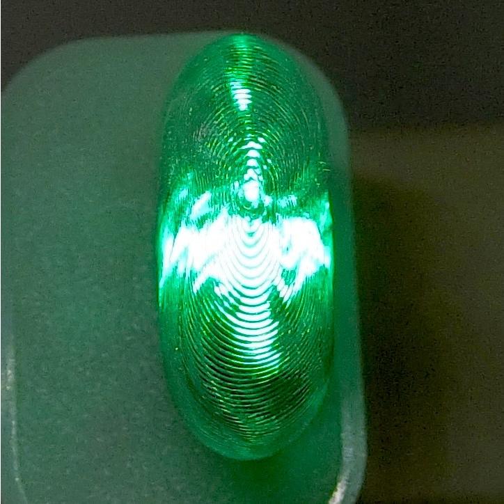 3Dデザインランプ おしゃれな 3D 印刷シェードつき 薄型 USB ミニライト 緑色 (照明器具，デザイン電球)｜dasyn｜03