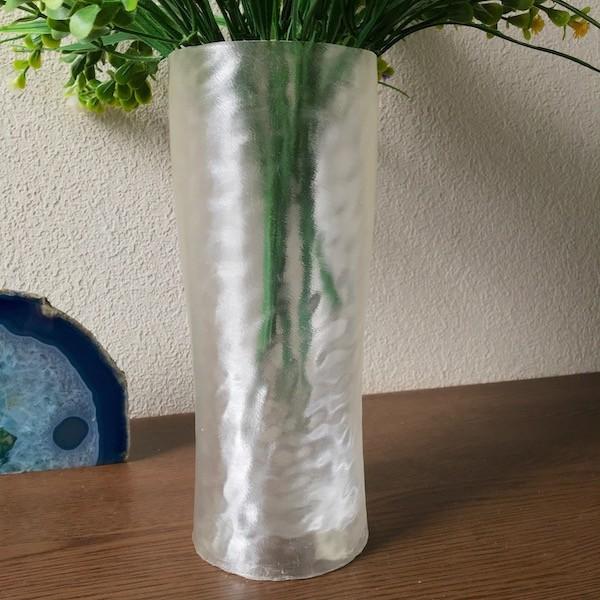 3Dデザイン花瓶 フラワーベース きらめく透明花瓶 おしゃれな花器 複雑