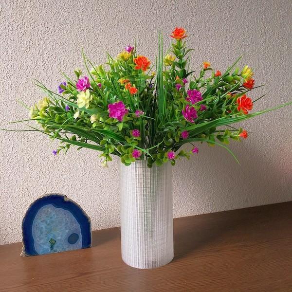 3Dデザイン花瓶 フラワーベース きらめく透明花瓶 おしゃれな花器