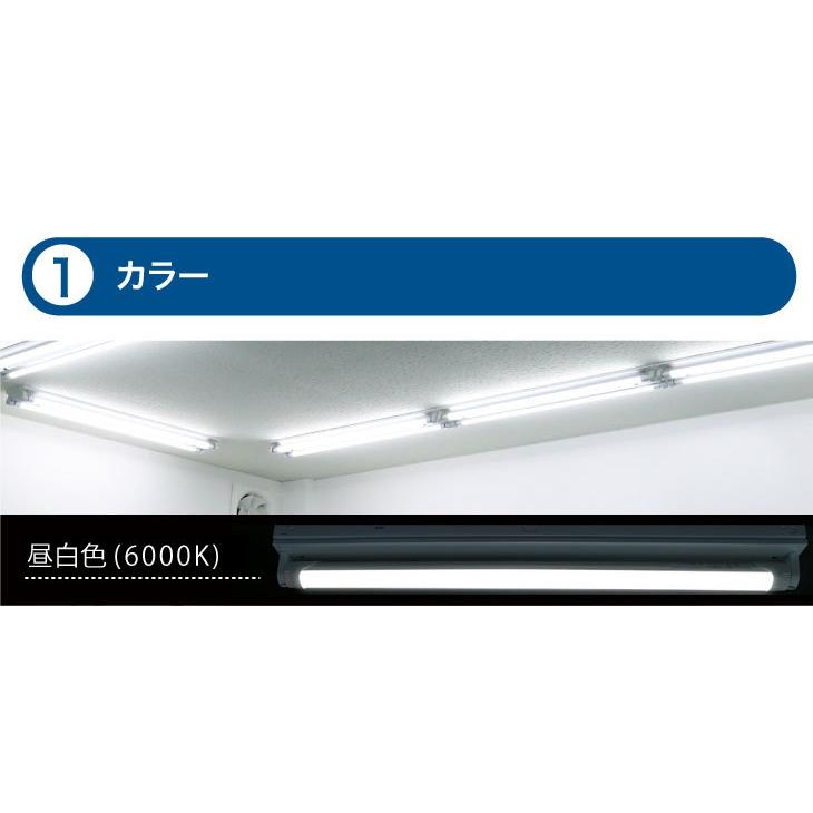 LED蛍光灯器具 40W形 2灯式 10個セット LEDベースライト 逆富士型 超