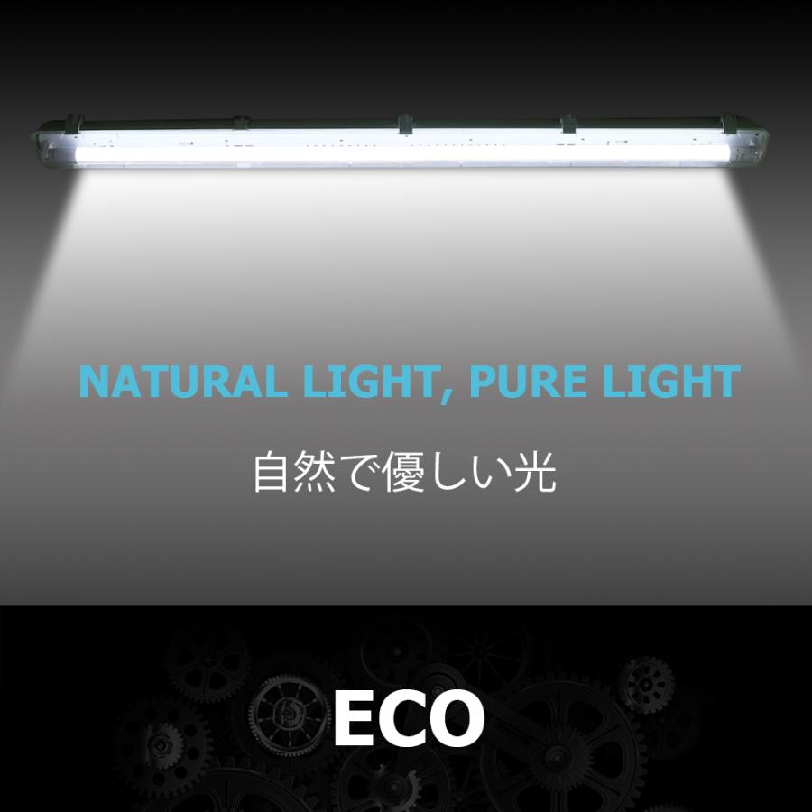 LEDベースライト 1灯式 40W形 LED蛍光灯器具一体型 防雨 防水