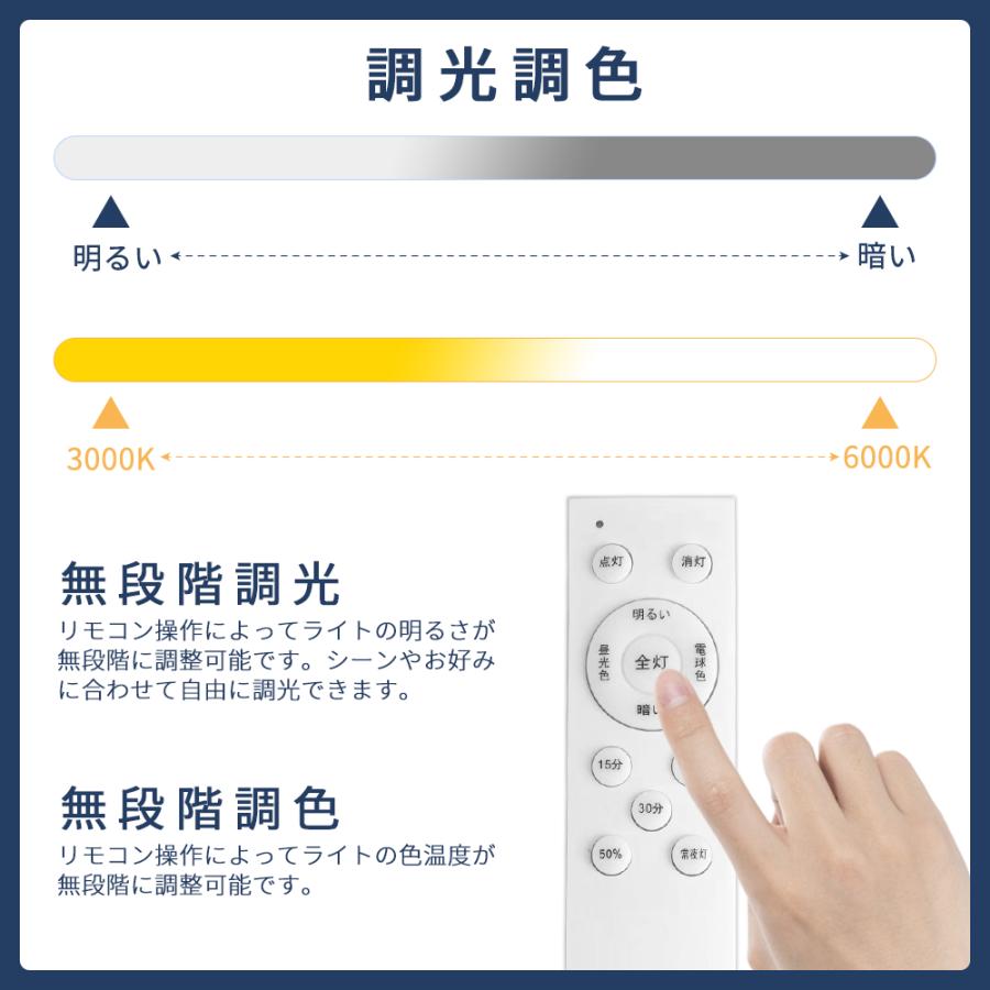 LED シーリングライト 天然木枠 調光 調色 おしゃれ 照明 天井 8畳