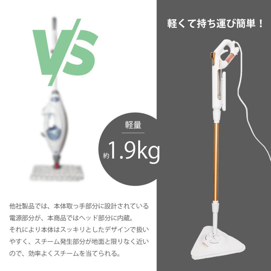 スチームクリーナー高圧蒸気洗浄3way18点　瞬間起動1320mLスチーム量調節 スチームモップ スチームクリーナー 高温 洗浄 除菌 スチーム 蒸気