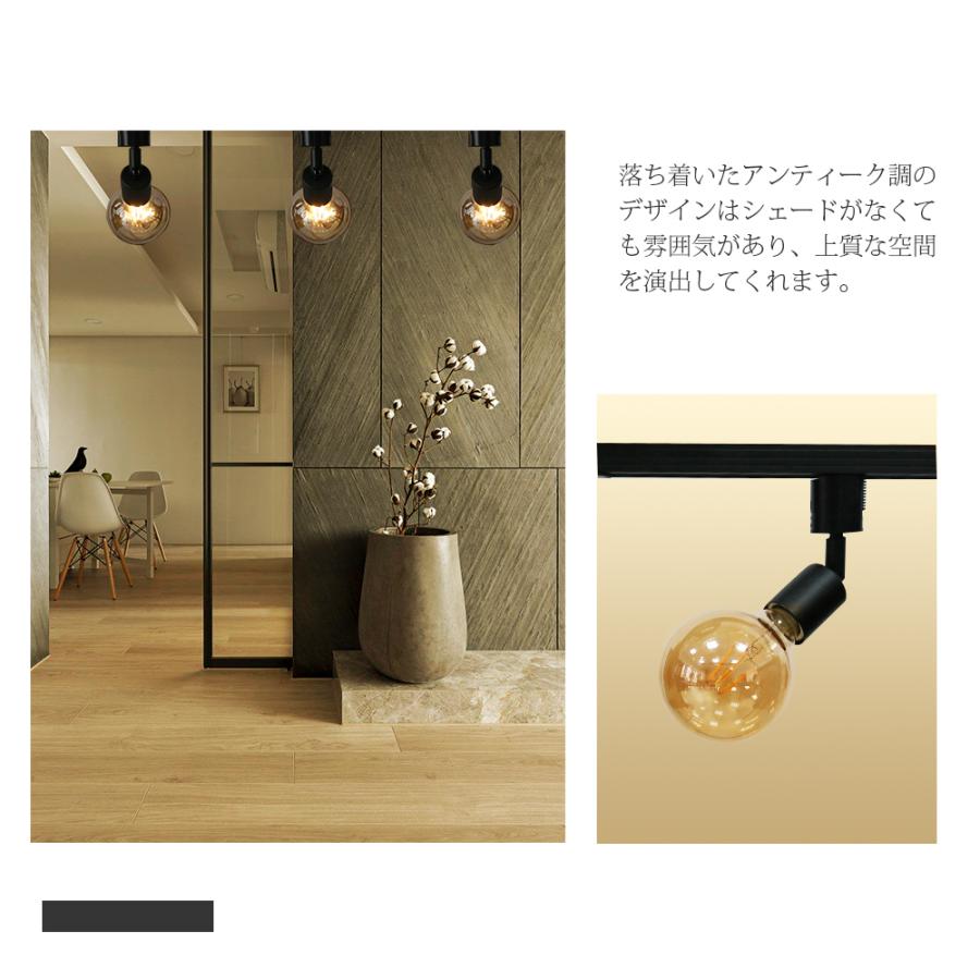 ダクトレールライト ライティングバー用 E26 LED電球付き エジソン電球