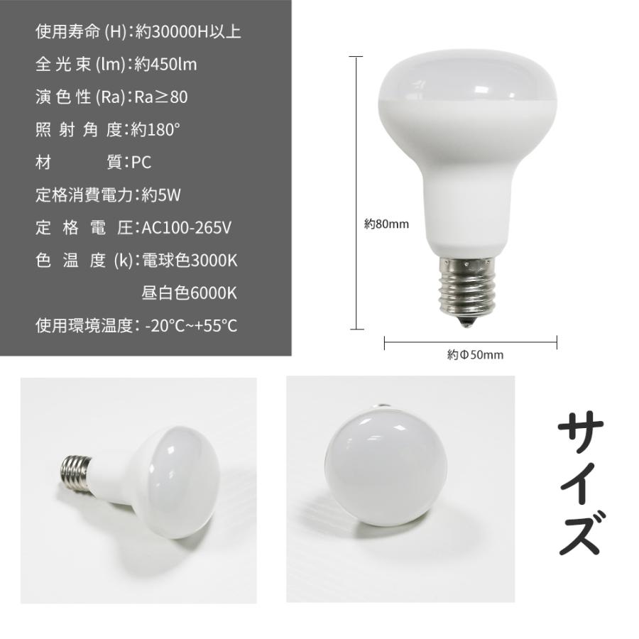 スポットライト ダクトレール用ライト 電球R50-001-5W 4個セット