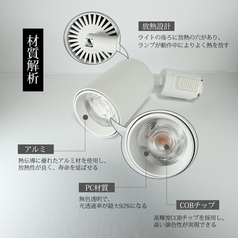 スポットライト レールライト 一体式 2個セット LED電球内蔵 照明 電球