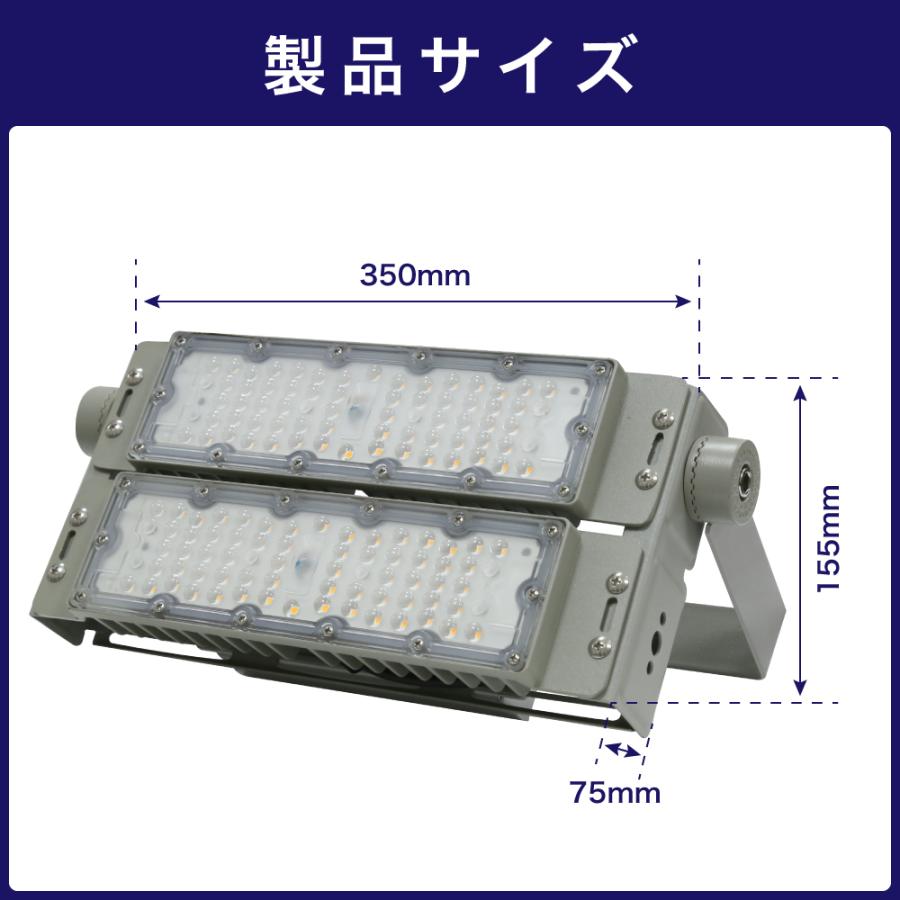 投光器 LED 100W 10000lm 屋内 屋外 コンセント IP65 防塵 防水 防犯