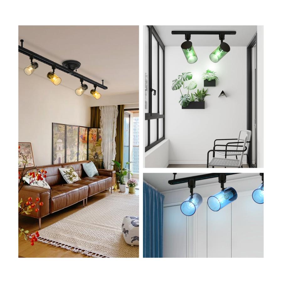 2個セット スポットライト 電球付き ダクトレール ライト レールライト