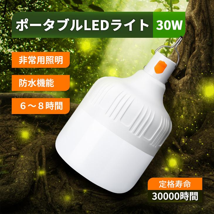 LEDランタン USB充電式 ポータブルLEDライト 30W LED 充電可能