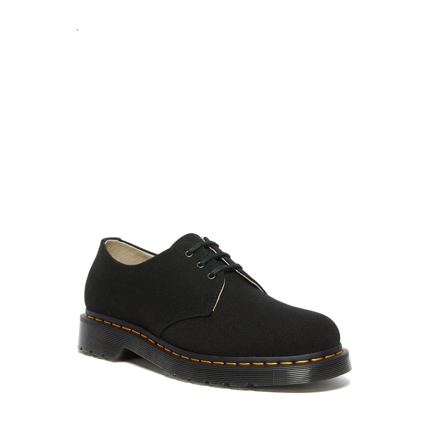 ドクターマーチン Dr Martens Core 1461 Black Natural Canvas キャンバス メンズ レディース ユニセックス イエローステッチ カジュアル 新作 ファッション通販
