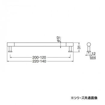 金物、部品 シロクマ エメラルドハンドル 120mm 琥珀/純金 HC-19