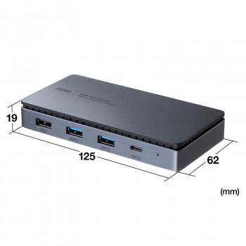 サンワサプライ　ドッキングステーション(HDMI×2画面出力・LAN端子なし)　ブラック　USB-CVDK17_2