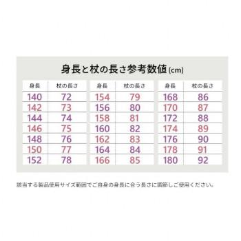 SINANO シナノ 杖 やわらGELグリップ4点杖 TYPE-U ブラック 605502_5