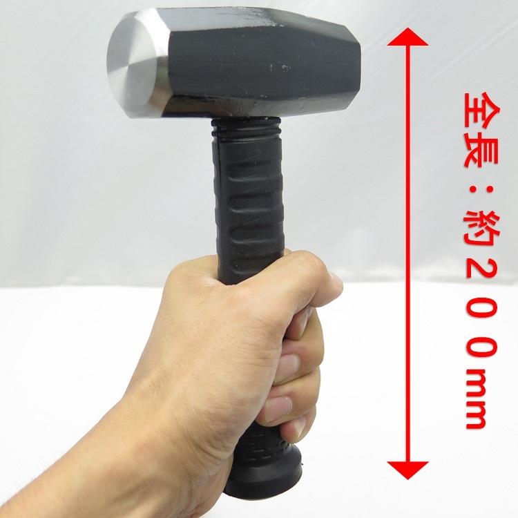 土牛 ハンマー パイプ柄ショート石頭鎚 ショートハンマー 石頭ハンマー 1.3kg 02993 極短 パイプ柄 | DOGYU | 01