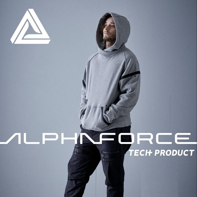 ALPHAFORCE アルファフォース スウェットパーカー 22AW203  #3.ヘザーグレー ＃91.アーバンシック 袖口サムホール カンガルーポケット アルトコーポレーション |  | 07