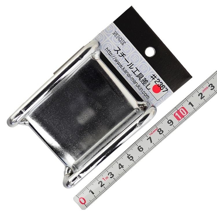 マルキン印 ナイスNICE 工具ホルダー 2367 水平器ホルダー マグネットホルダー スチール工具差し |  | 01