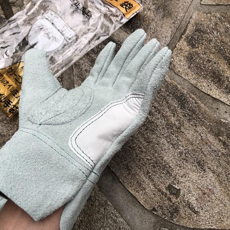 2双までメール便可】白馬印 革手袋・皮手袋 グリーンオイル 背縫い皮手