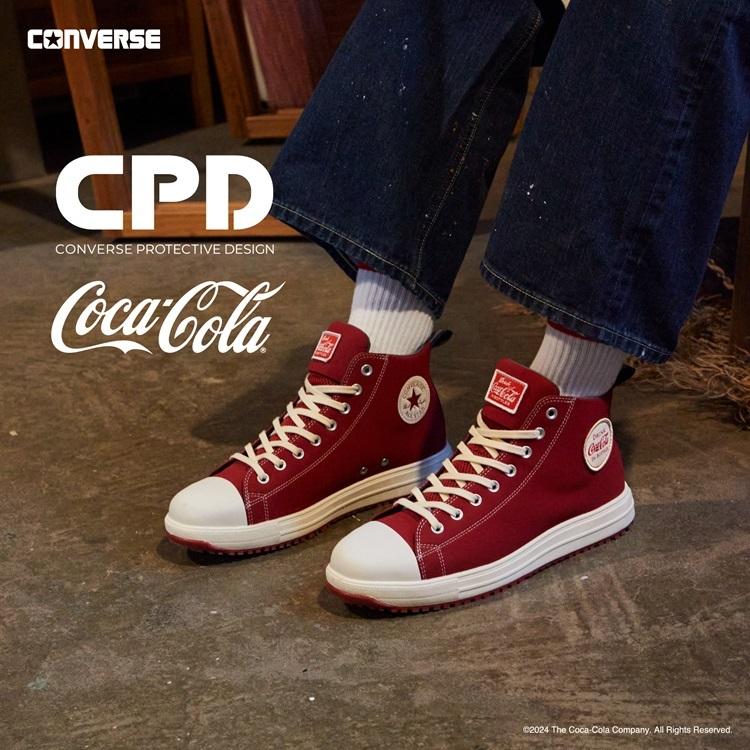 【2024SS限定】CPD コンバース CONVERSE コカ・コーラ 安全靴 ALL STAR PS Coca-Cola HI 33701420 オールスター ハイカットシューレース JSAA規格 作業靴 |  | 11