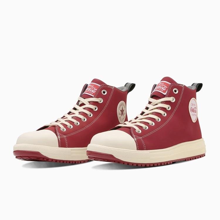 【2024SS限定】CPD コンバース CONVERSE コカ・コーラ 安全靴 ALL STAR PS Coca-Cola HI 33701420 オールスター ハイカットシューレース JSAA規格 作業靴 |  | 01