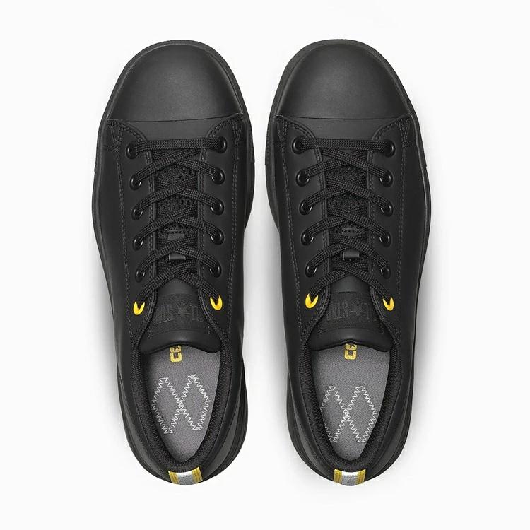 【静電気帯電防止】CONVERSE WORKING コンバース 安全靴 ALL STAR PS II EG OX 33703130 静電気帯電防止 オールスターブラック ローカット 紐 JSAA規格 |  | 03