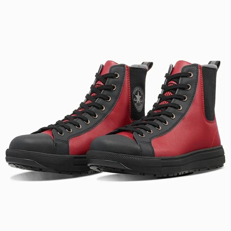 【2026FW限定】CONVERSE WORKING コンバース 安全靴 オールスターPSサイドゴア ALLSTAR PS2 SIDEGORE DB HI バーガンディー/ブラック 33703141 紐 JSAA規格 |  | 01