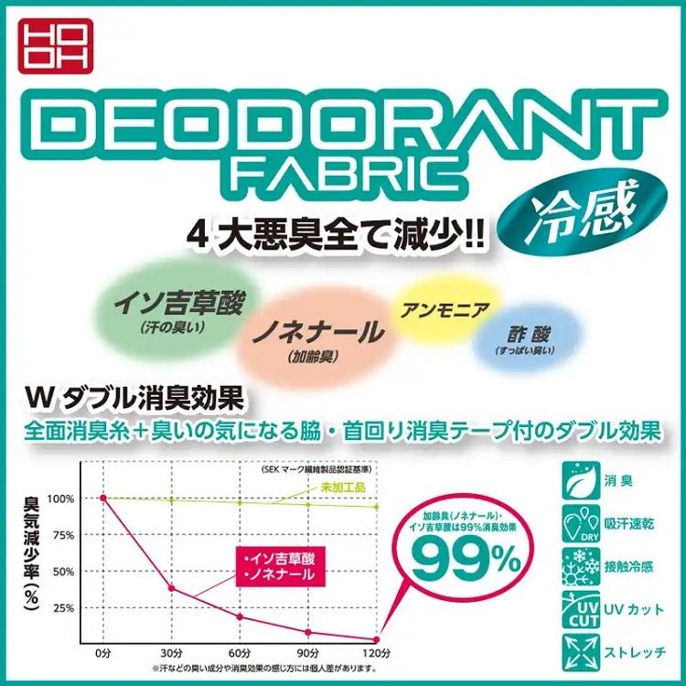 熱中症対策 HOOH 鳳皇 冷感 コンプレッション 381 肩パット入り 消臭 インナー 長袖 接触冷感 村上被服 | HOOH | 03