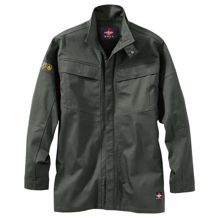 【難燃/防炎素材】HOOH 鳳皇 4407 難燃シャツ 長袖シャツ 難燃 通年素材 防炎防護服 JIS規格 作業着 作業服 村上被服工業 | HOOH | 06