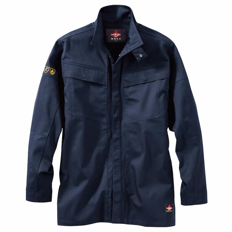 【難燃/防炎素材】HOOH 鳳皇 4407 難燃シャツ 長袖シャツ 難燃 通年素材 防炎防護服 JIS規格 作業着 作業服 村上被服工業 | HOOH | 09