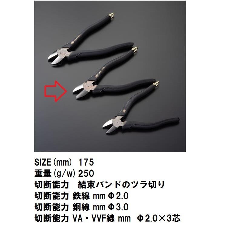 フジ矢 FUJIYA 黒金シリーズ 770-175BG 電工名人強力ニッパ フジ矢 FUJIYA 黒金シリーズ 770-175BG 電工名人強力ニッパ