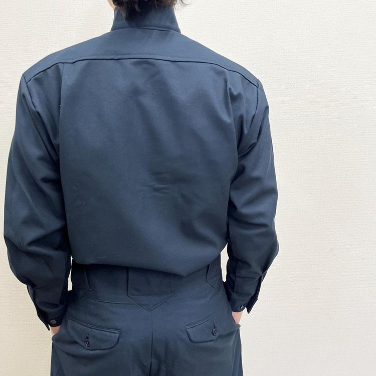 【受注生産】【代引き不可】備前屋 鳶服 作業着 立衿シャツ 江戸前オープンシャツ 8590 サージ織り 日本製 M〜4L |  | 03