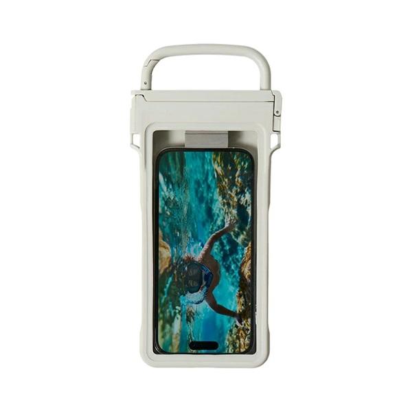 リズム RHYTHM スマホ防水 IP67相当 水中撮影 水中タッチ操作 iPhone17 (Pro Max) 対応 水に浮く セミハードケース カラビナハンドル ストラップ付き 9YYA66RH | 高儀 | 11