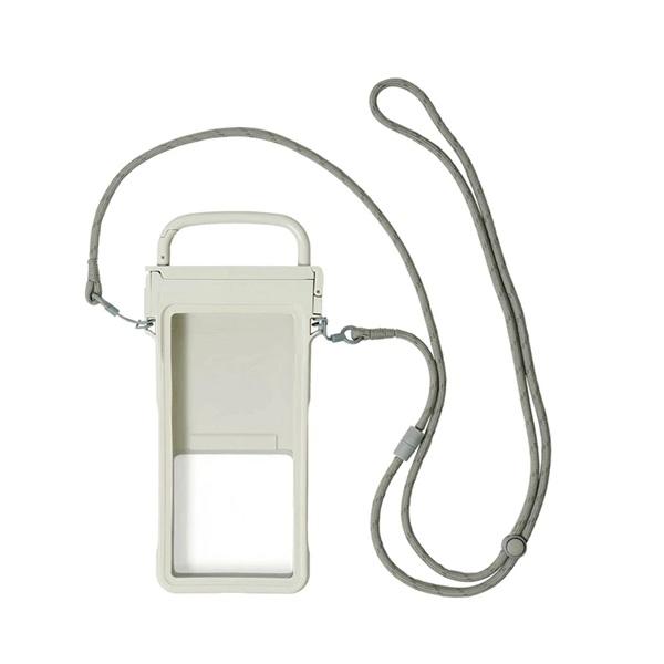 リズム RHYTHM スマホ防水 IP67相当 水中撮影 水中タッチ操作 iPhone17 (Pro Max) 対応 水に浮く セミハードケース カラビナハンドル ストラップ付き 9YYA66RH | 高儀 | 15