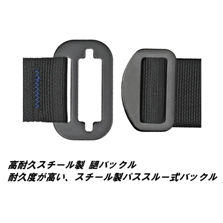 タジマ TAJIMA フルハーネス スチール製 A4SFBF-BK セフハーネスB フリーサイズ 黒 ブラック パススルー 新規格 墜落制止用器具適合 安全帯 | Tajima | 10